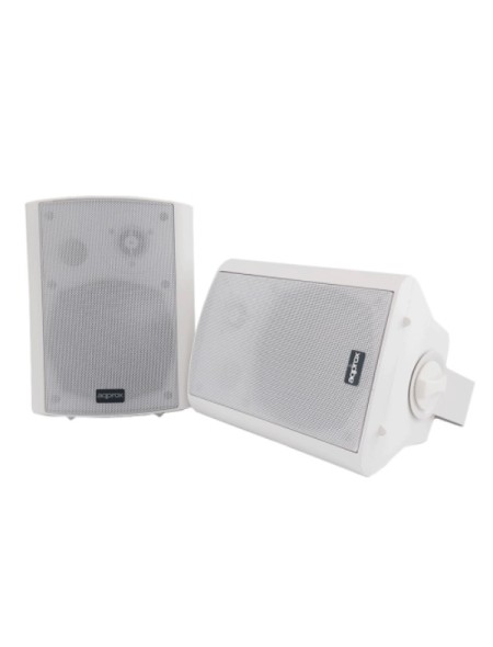 ÷ Altavoces 2.0 autoamplificados approx color blanco 30w por canal input 2xrca 1xjack 1x5 pin bt
