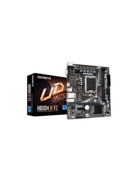 ÷ Pb gigabyte h610m h v2 m-atx skt lga1700 2xddr5 5600mhz hdmi vga lan m.2