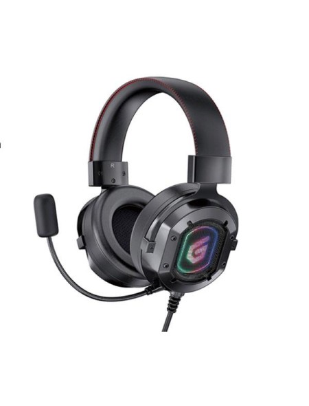 Auriculares con microfono Gaming RGB 7.1 Conceptronic Athan03b / 50mm / Compatible Pc - Ps5 - Xbox One / Almohadillas de cuero