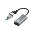 ÷ Adaptador usb-c level one usb-0423 a rj45 1x2.5 gigabit con adaptador a usb-a