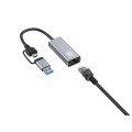 ÷ Adaptador usb-c level one usb-0423 a rj45 1x2.5 gigabit con adaptador a usb-a