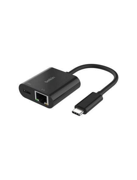 ÷ Adaptador belkin inc019btbk usb-c a ethernet + carga 100w color negro