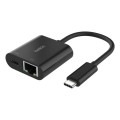 ÷ Adaptador belkin inc019btbk usb-c a ethernet + carga 100w color negro