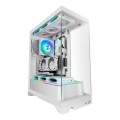 ÷ Caja atx semitorre mars gaming mcprismaw blanco triple cristal templado gpu max. 430mm 4x2.5 