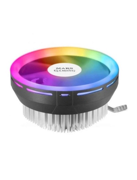 ÷ Ventilador con disipador para cpu mars gaming mcpu120 rgb perfil bajo disipador de aluminio y ventil