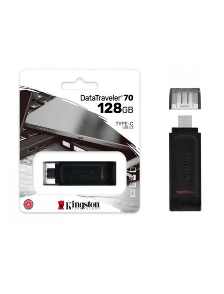 ÷ Memoria usb-c 128gb kingston dt70/128gb usb-c 3.2