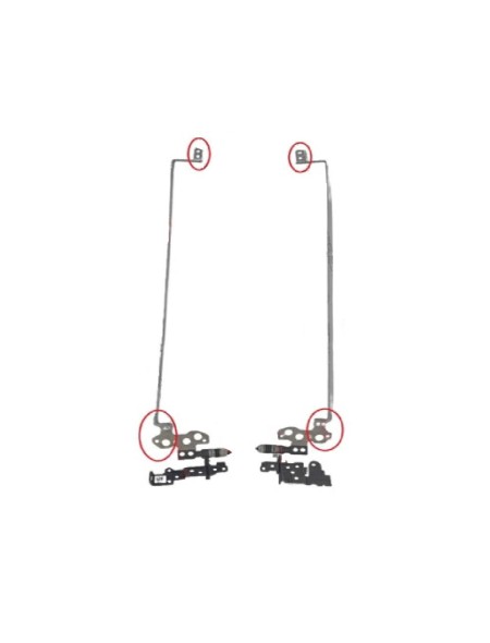 Bisagras compatibles para HP 17-AB Version 3 (táctil)