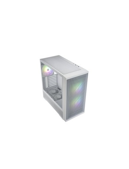 ÷ Caja atx fsp m330 cristal templado frontal mesh 4 ventiladores disipador max 185mm gpu max 400mm bla