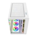 ÷ Caja atx fsp m341 cristal templado dual chamber 7xargb disipador max 160mm gpu max 410mm blanco