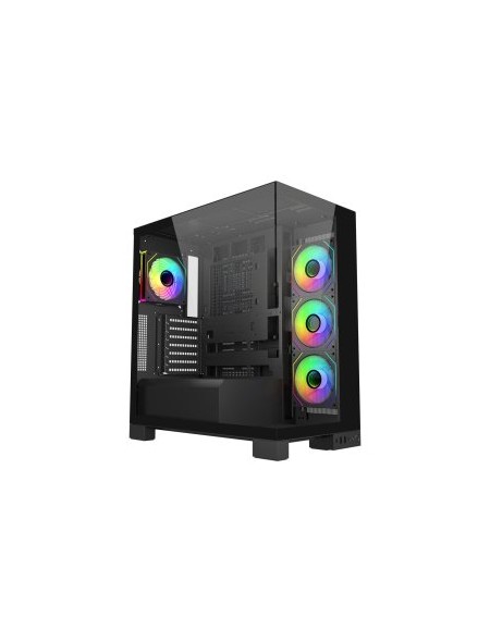 ÷ Caja atx fsp m540 cristal templado back-connect 4xargb disipador max 180mm gpu max 420mm negro