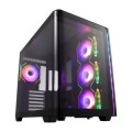 ÷ Caja atx fsp m580 cristal templado curvo back-connect 4xargb disipador max 160mm gpu max 445mm negro