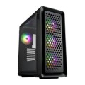 ÷ Caja e-atx fsp cut593a cristal templado frontal mesh 4xargb disipador max 175mm gpu max 400mm negro