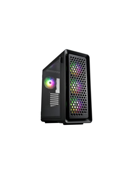 ÷ Caja e-atx fsp cut593p cristal templado cables mallados intercambiable front 4xargb disipador max 