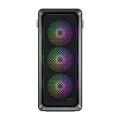 ÷ Caja e-atx fsp cut593p cristal templado cables mallados intercambiable front 4xargb disipador max 