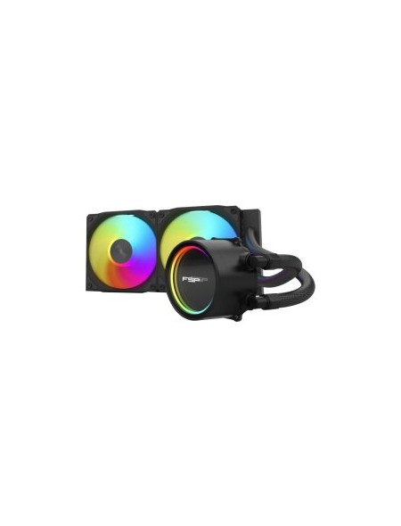 ÷ Sistema de refrigeraci?n l?quida fsp ae24 tdp 280w 240mm pwm dual ball-bearing negro