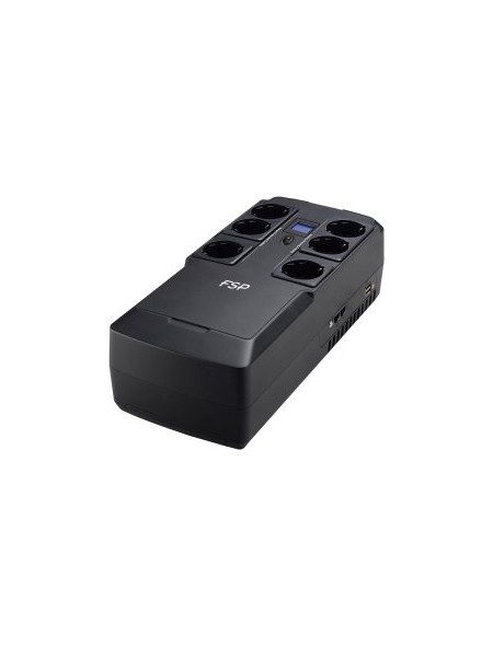 ÷ Sai fsp nanofit 800 800va 480w 6xschuko 2xusb rj45 pantalla lcd off-line mural/escritorio negro