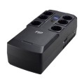 ÷ Sai fsp nanofit 800 800va 480w 6xschuko 2xusb rj45 pantalla lcd off-line mural/escritorio negro
