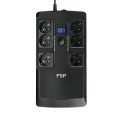 ÷ Sai fsp nanofit 800 800va 480w 6xschuko 2xusb rj45 pantalla lcd off-line mural/escritorio negro