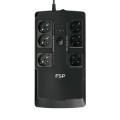 ÷ Sai fsp nanofit 800 800va 480w 6xschuko 2xusb rj45 pantalla lcd off-line mural/escritorio negro