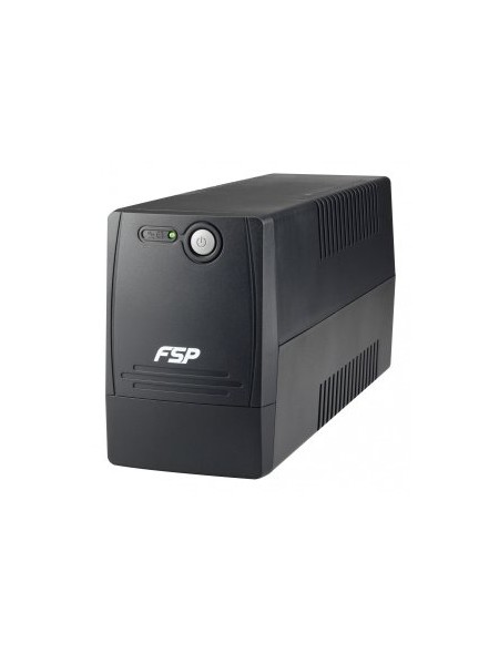 ÷ Sai fsp fp 800 800va 480w entrada 1xiec-c14 salida 2xschuko line-interactive formato torre negro