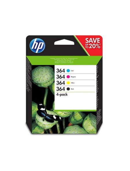 Tinta Original Hp pack n364  negro / cian / magenta /amarillo - n9j73ae