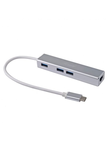 ÷ Adaptador usb-c equip 133481 a 3xusb-a 3.0 1x1gb rj45