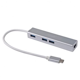 ÷ Adaptador usb-c equip 133481 a 3xusb-a 3.0 1x1gb rj45