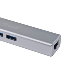 ÷ Adaptador usb-c equip 133481 a 3xusb-a 3.0 1x1gb rj45