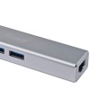 ÷ Adaptador usb-c equip 133481 a 3xusb-a 3.0 1x1gb rj45