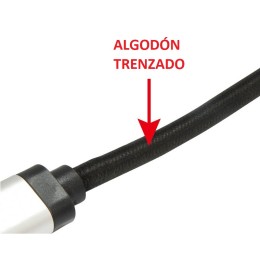 ÷ Cable displayport a displayport premium 1.4 8k/60hz 2m malla algod?n trenzado y conector aluminio eq