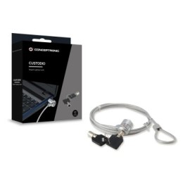 ÷ Cable de seguridad conceptronic con llave 1.5m