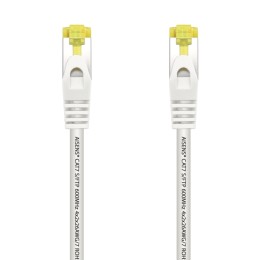 ÷ Aisens - cable de red latiguillo rj45 lszh cat.7 600 mhz s/ftp pimf awg26, blanco, 0.5m