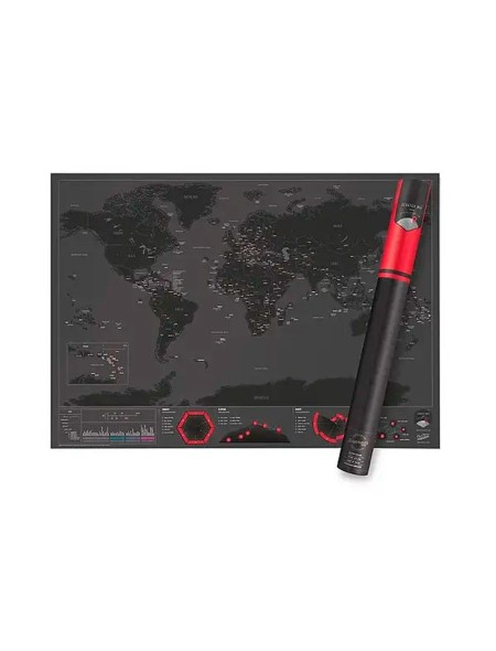 Mapa mundial personalizado Luckies / Edicion Capitales