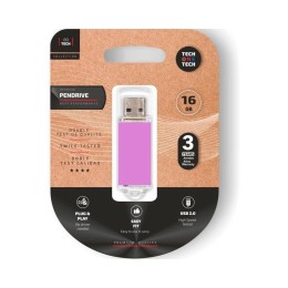 Pendrive Tech One Tech USB 2.0 Basic / 16Gb / Purpura Claro / TEC3009-16
