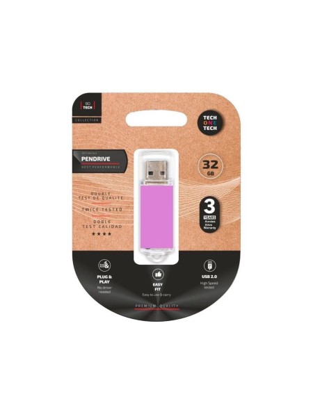 Pendrive Tech One Tech USB 2.0 Basic / 32Gb / Purpura Claro / TEC3009-32