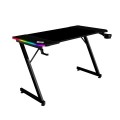 ÷ Mesa mars gaming mgdx120rgb chasis acero 120x60x75 fibra de carbono rgb mando gestion cables negro
