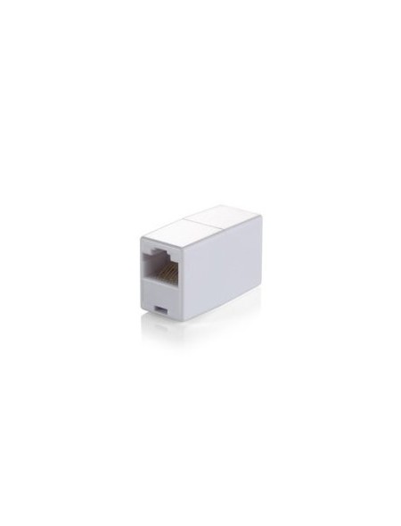 ÷ Adaptador rj45 equip cat.5e hembra hembra color blanco 121252