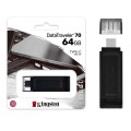 ÷ Memoria usb-c 64gb kingston dt70/64gb usb-c 3.2