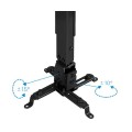 ÷ Soporte de proyector techo tooq pj2012t-b regulaci?n 130-650mm inclinable max. 20kg negro