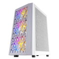 ÷ Caja microatx gaming mars gaming mcmesh white dise?o compacto frontal mesh con 3 ventiladores de 120