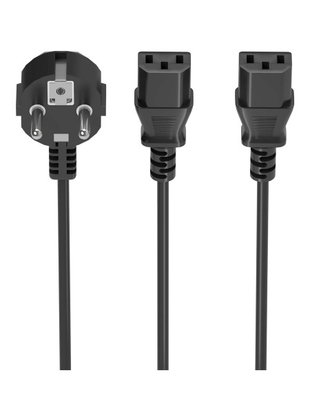 ÷ Aisens - cable alimentacion cpu, cee7/m-2xc13/h, negro, 3.0m