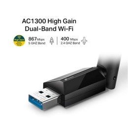 ÷ Usb wifi tp-link archer t3u plus antena externa alta ganancia wifi ac1300 400mb en 2,4ghz y