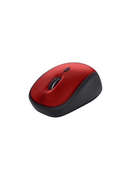 ÷ Mouse trust wireless yvi+ eco rojo 1600dpi ajustable 4 botones