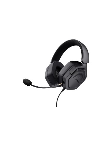 ÷ Headset trust gxt 492 carus negro cable 120cm jack 3.5mm 
