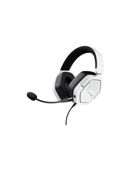 ÷ Headset trust gxt 492 carus blanco cable 120cm jack 3.5mm 