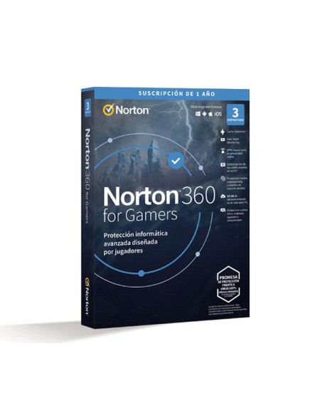 ÷ Norton 360 for gamers 50gb es 1 user 3 device 12mo box