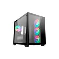 ÷ Caja atx semitorre abysm danube sava 285 black 1x3.5