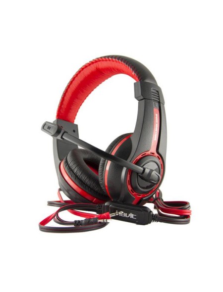 Auricular pc con Micro Havit hv-h2116d negro / rojo