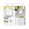 Auriculares Bluetooth 5.0 Roulis NC3161 / Blanco / Tws / Boton tactil / con base de carga / One+