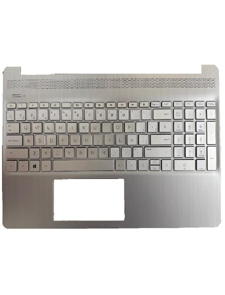Top case + Teclado compatible para portátil HP 15S-EQ / 15S-FQ Plata V.3
